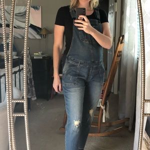 Indigo Blue Maternity Overalls size Medium